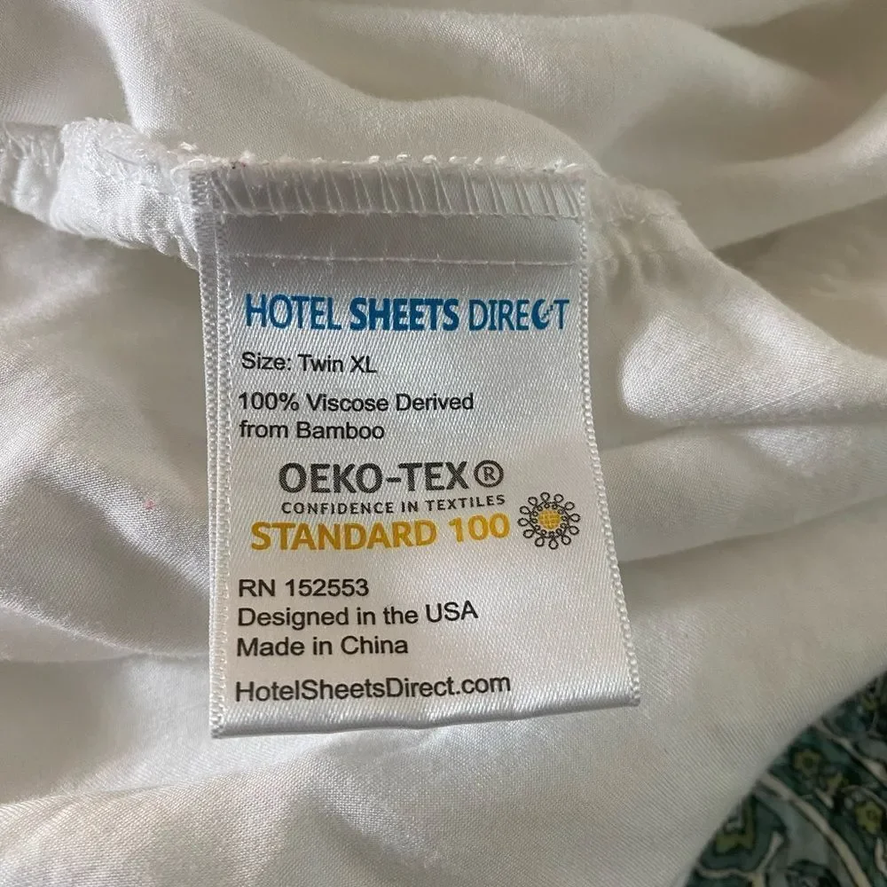 White Bamboo Viscose Twin XL Sheet